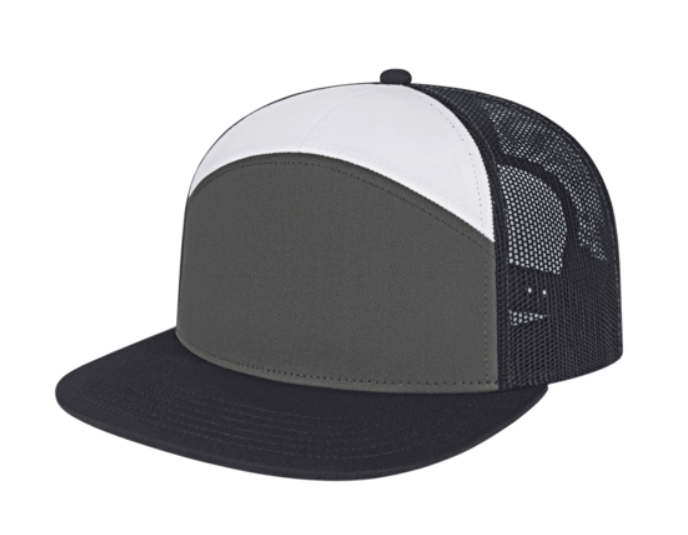 7 Panel Trucker Mesh Back Cap