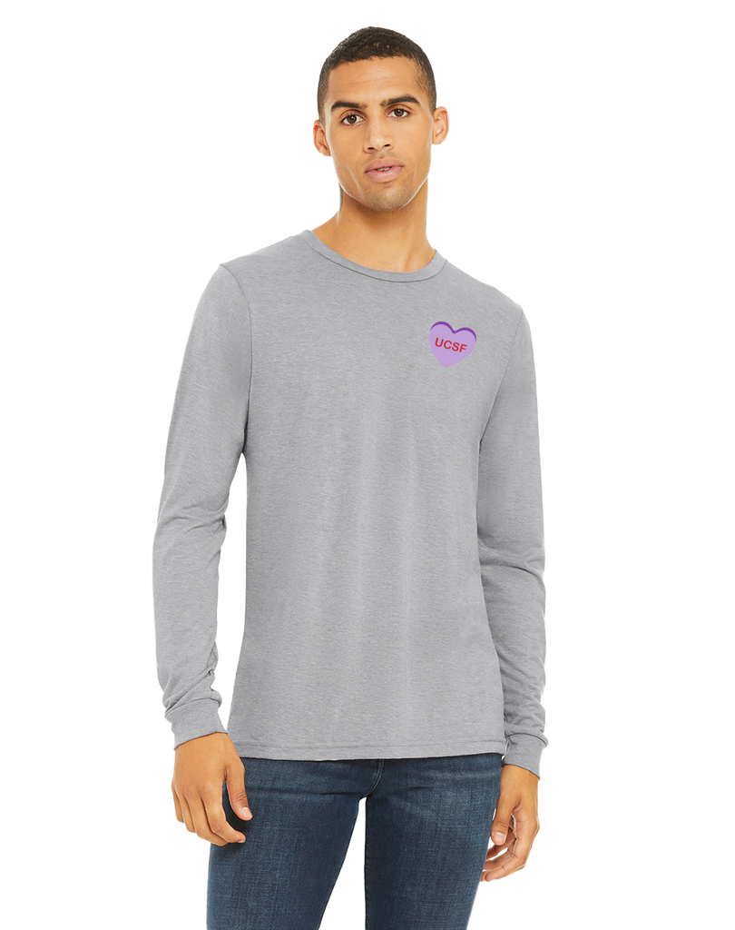 UCSF Valentine's Heart Month Apparel Spring 2025 - Long Sleeve T-Shirt ...