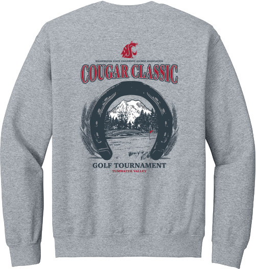 Washington State University Alumni Association Tumwater Cougar Classic Golf Tournament Summer 2026 - Crewneck