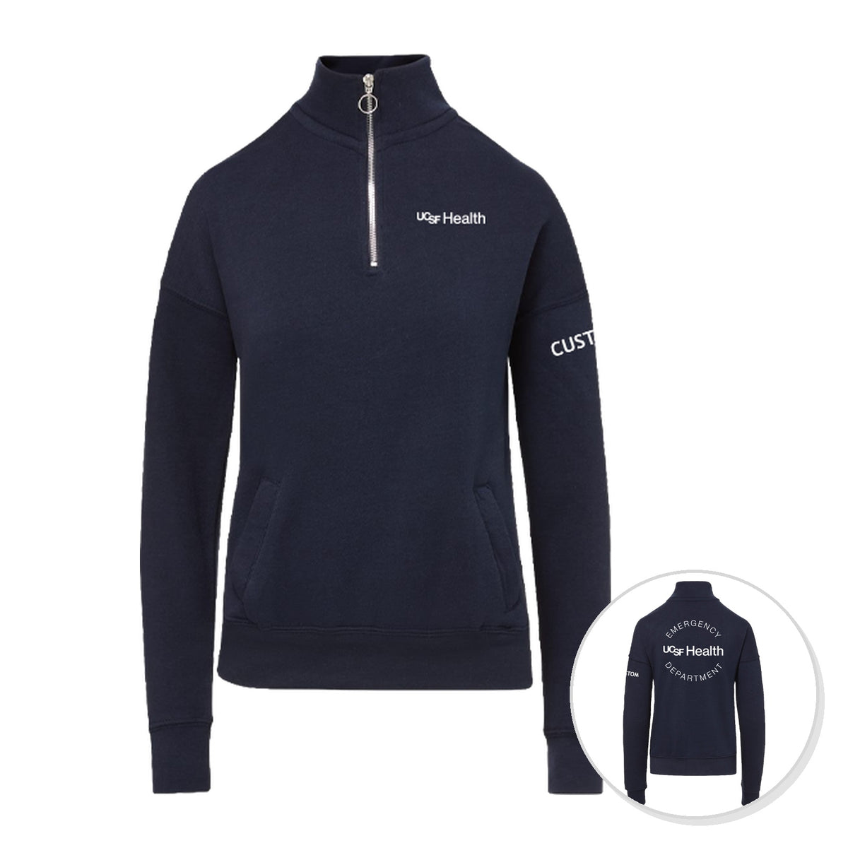 UCSF Health Emergency Room Merchandise Fall 2026 - Women's Quarter Zip