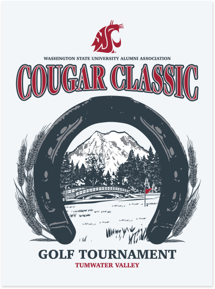 Washington State University Alumni Association Tumwater Cougar Classic Golf Tournament Summer 2026 - Women's V-Neck