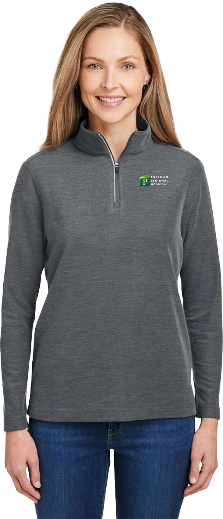 Pullman Regional Hospital Holiday Merchandise Winter 2025 - Ladies Fusion ChromaSoft Pique 1/4 Zip