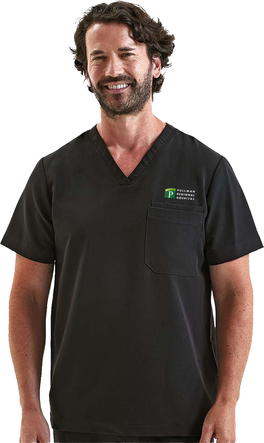Pullman Regional Hospital Holiday Merchandise Winter 2025 - Men's Limitless V-Neck Stretch Scrub Top