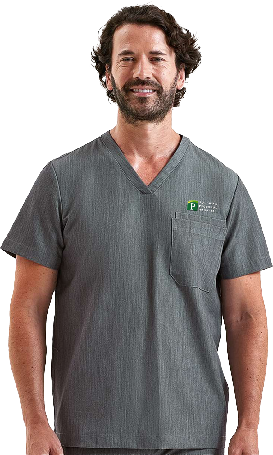 Pullman Regional Hospital Holiday Merchandise Winter 2025 - Men's Limitless V-Neck Stretch Scrub Top