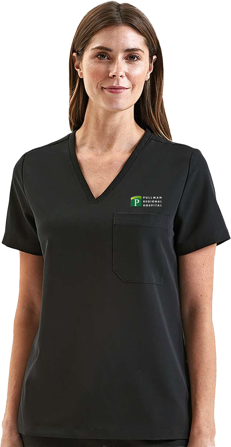 Pullman Regional Hospital Holiday Merchandise Winter 2025 - Ladies Limitless V-Neck Stretch Scrub Top