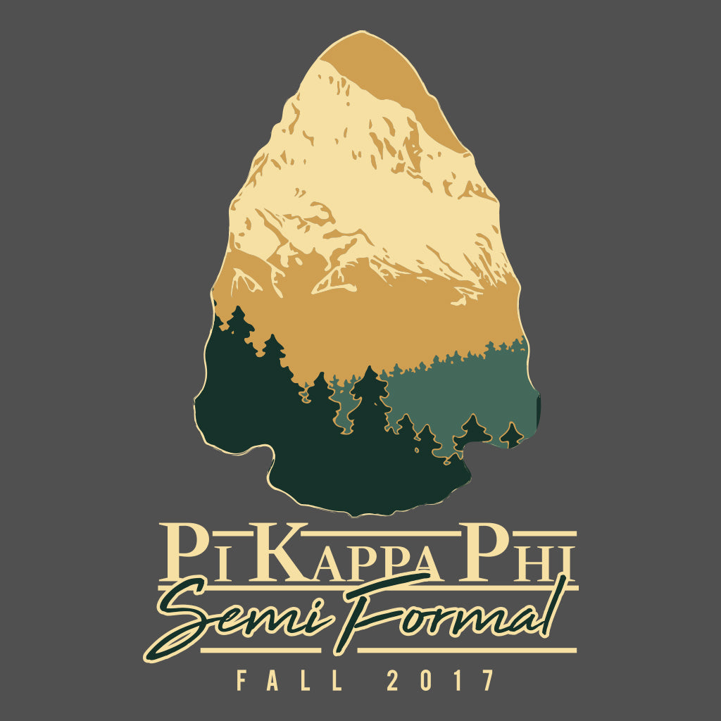 Pi Kappa Phi Semi Formal Mountain Design