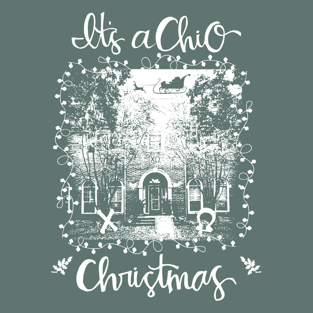 Chi Omega Christmas Design