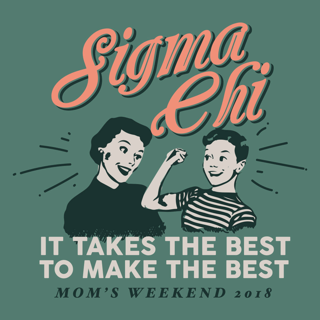 Sigma Chi Retro Mom's Weekend Design
