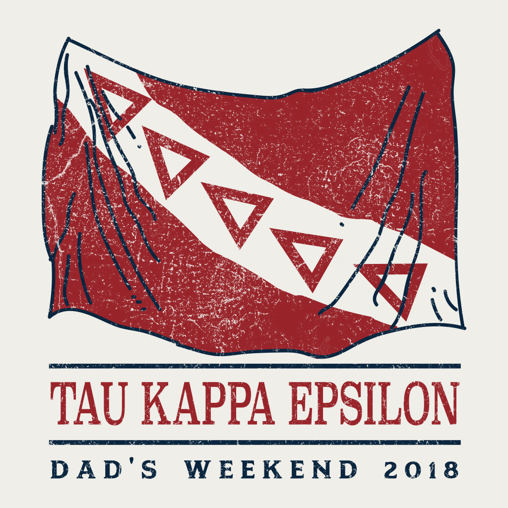 Tau Kappa Epsilon Flag Dad's Weekend Design