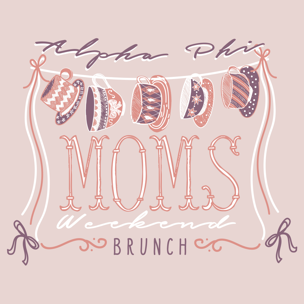 Alpha Phi Mom's Weekend Brunch Design