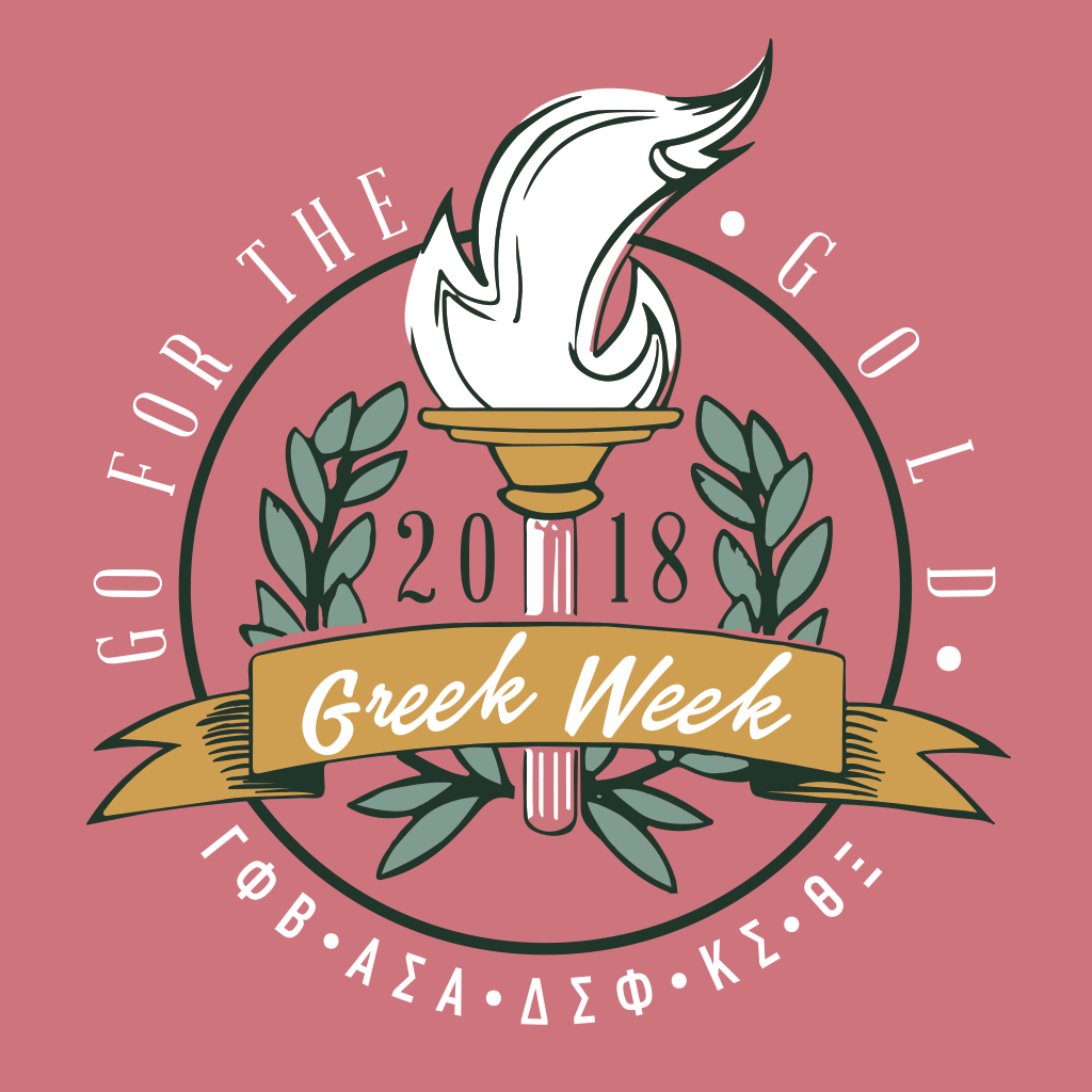 Go For the Gold Greek Week Design