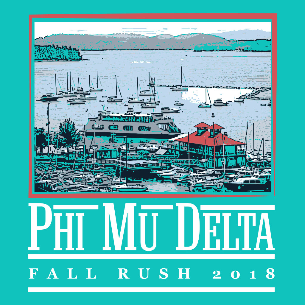 Phi Mu Delta Lake Fall Rush Design