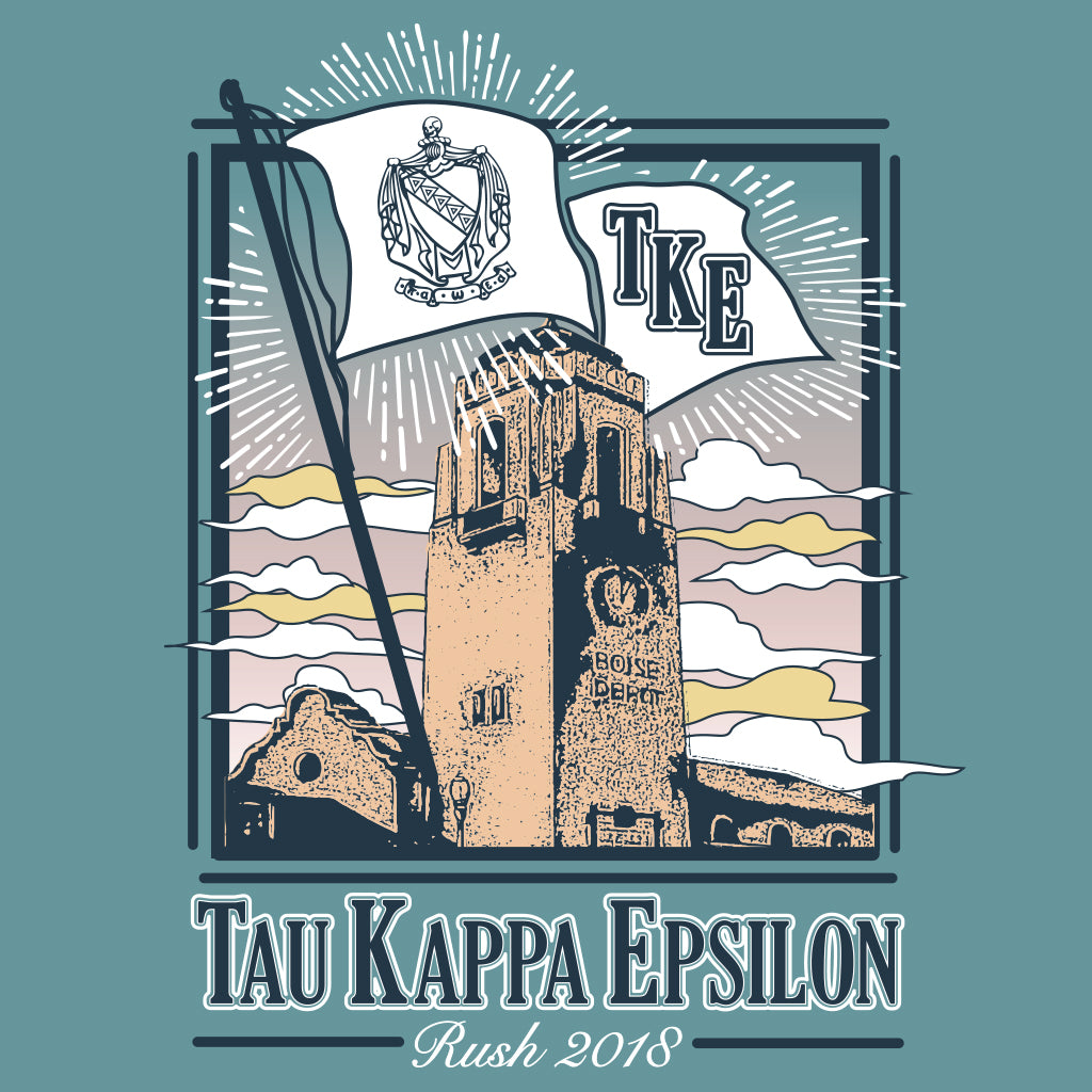 Tau Kappa Epsilon Sunset Depot Rush Design