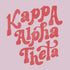 Kappa Alpha Theta Groovy Font Design