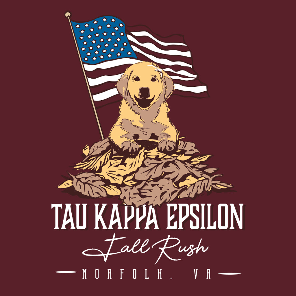 Tau Kappa Epsilon Fall Rush American Dog Design