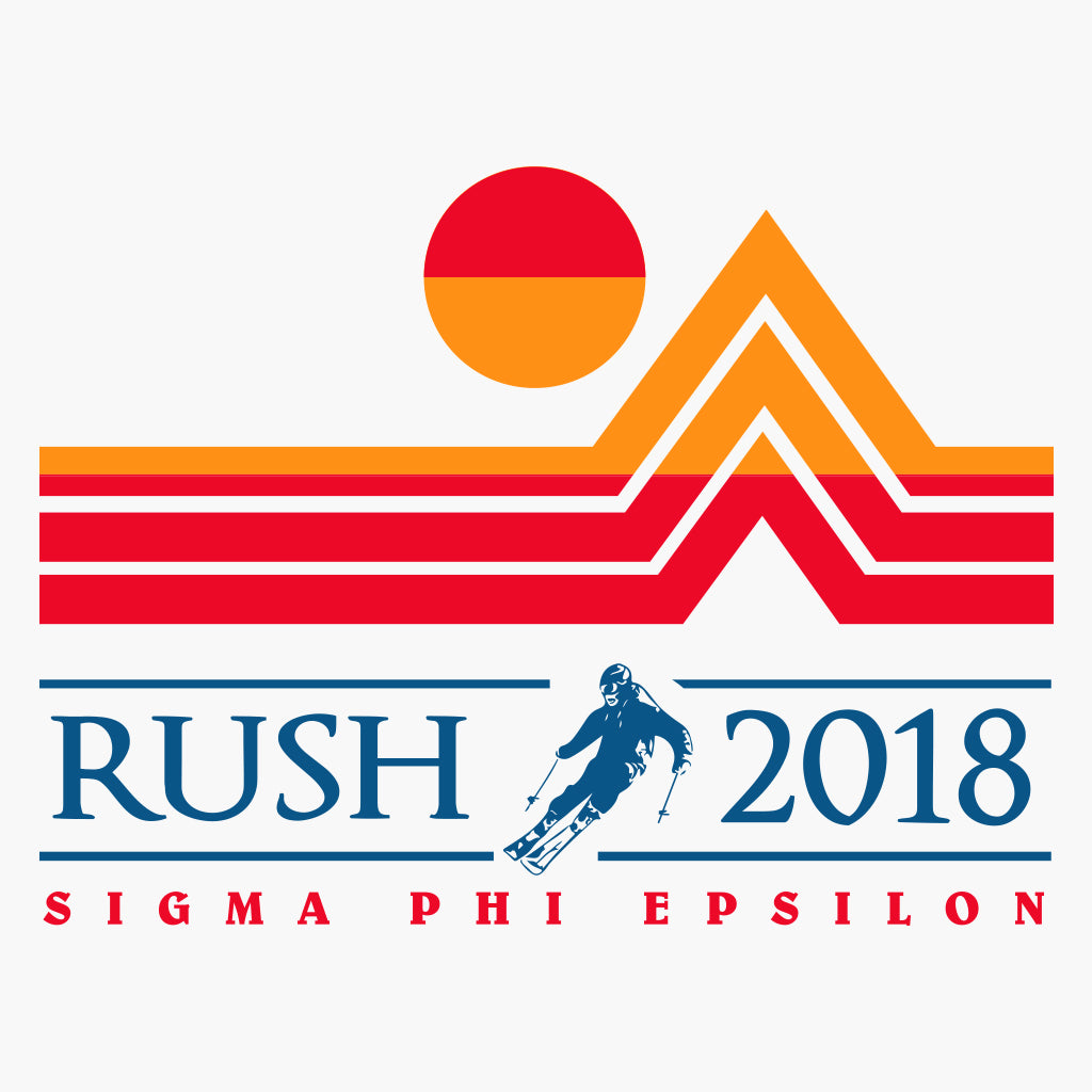 Sigma Phi Epsilon Retro Ski Rush Design