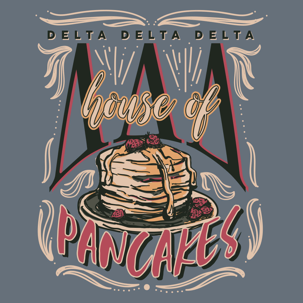 Tri Delta House of Pancakes Design
