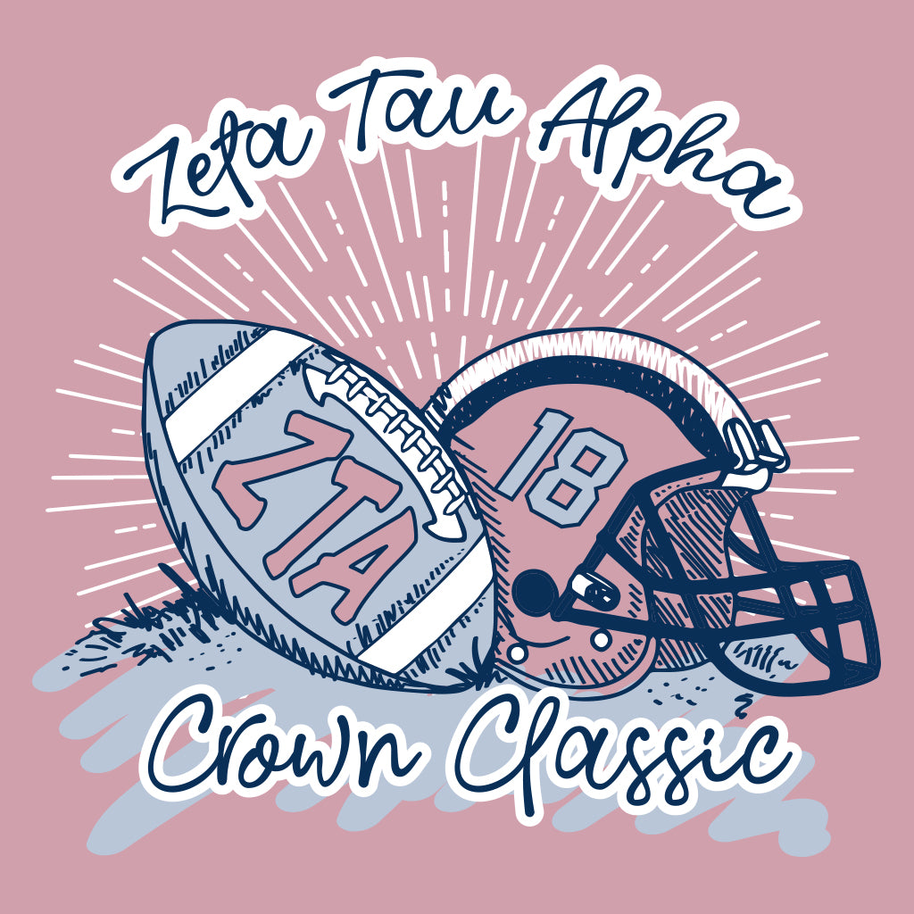 Zeta Tau Alpha Crown Classic Helmet Design