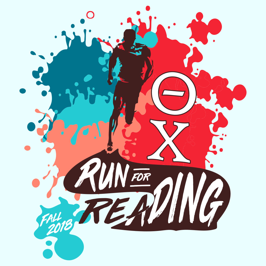 Theta Chi Run For Reading Philanthropy Design