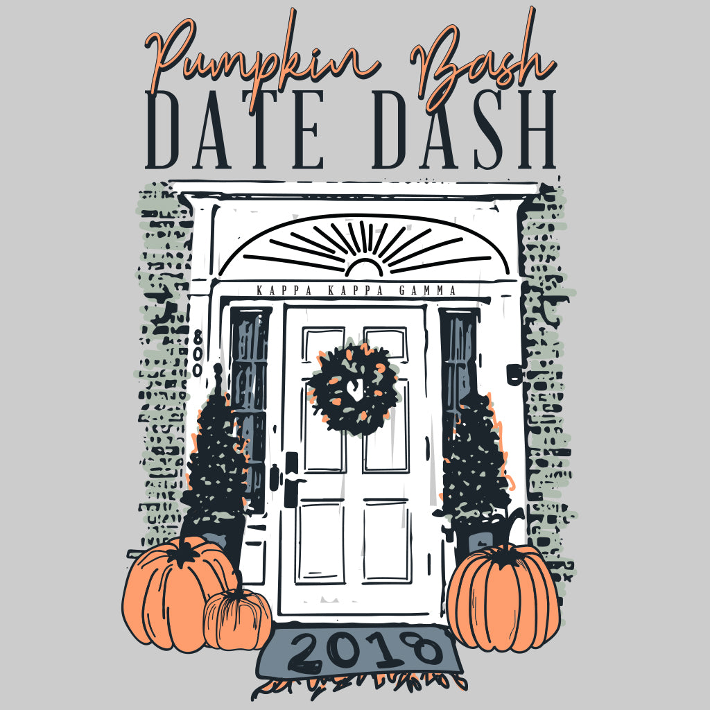 Kappa Kappa Gamma Pumpkin Bash Doorstep Design