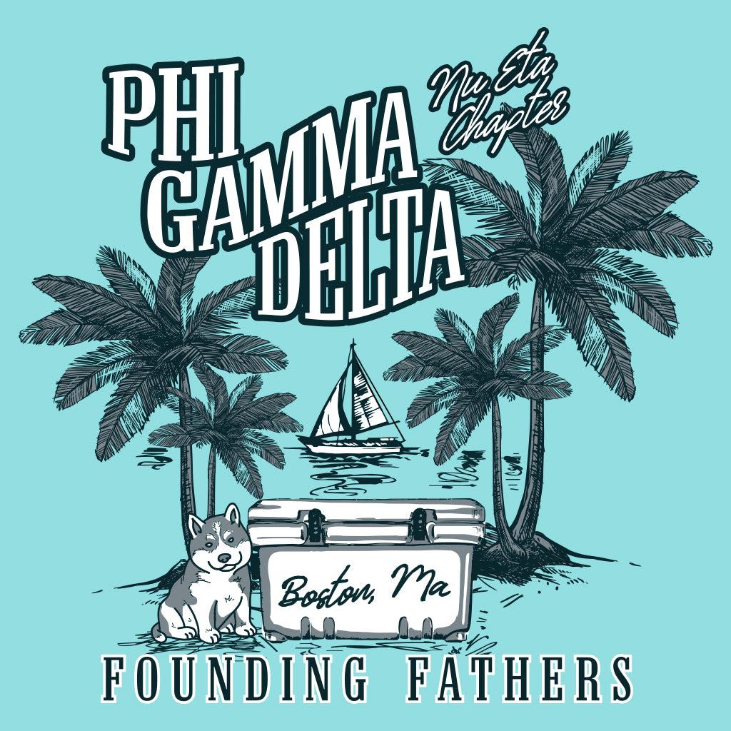 Phi Gamma Delta Founding Fathers Beach Design