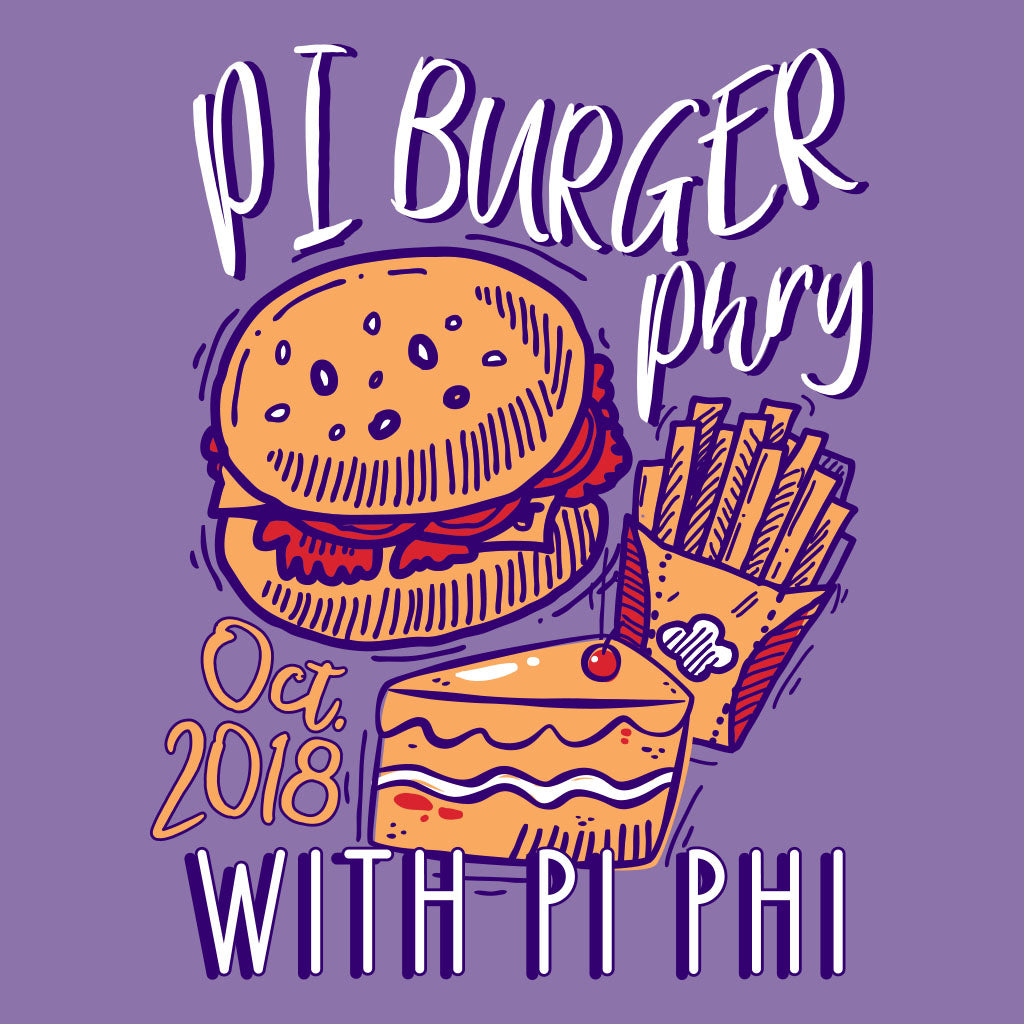 Pi Beta Phi Pi Burger Phry Philanthropy Design