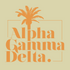 Alpha Gamma Delta Palm Tree Design