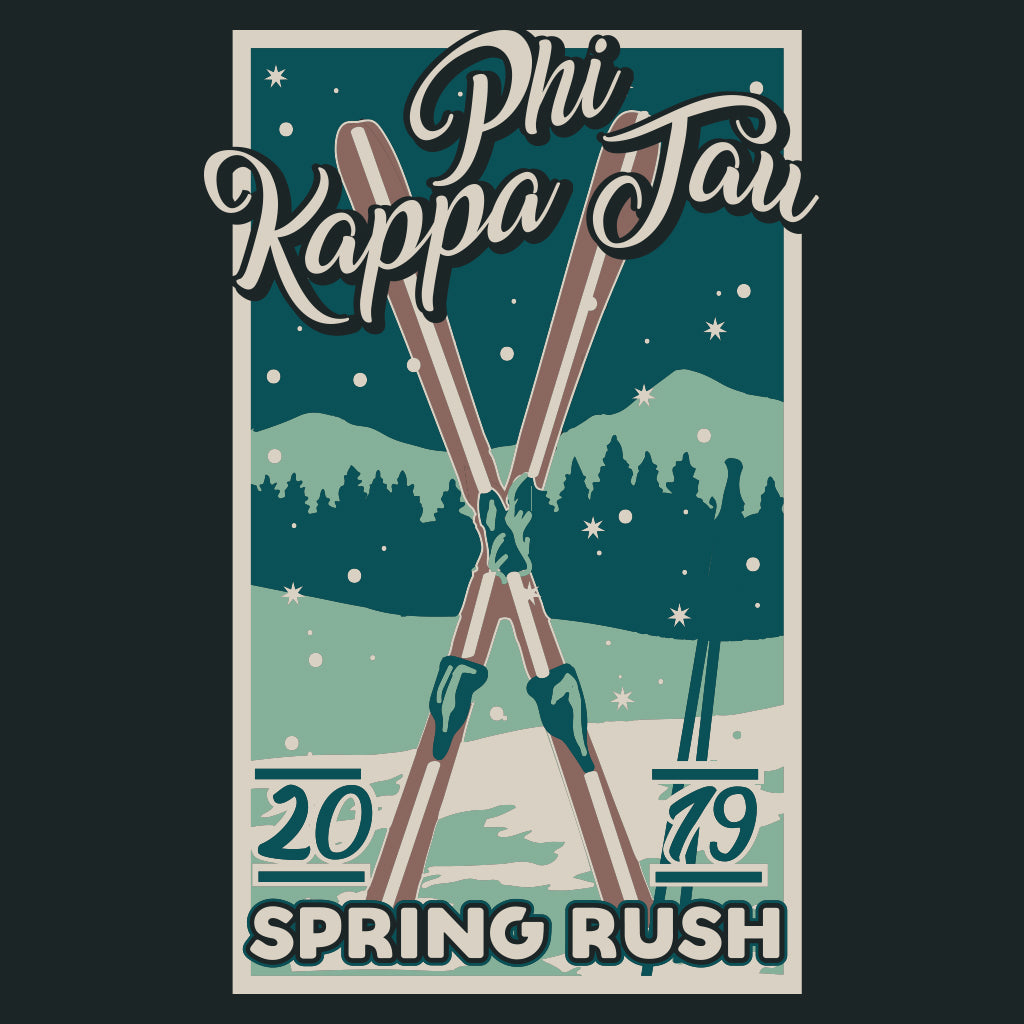 Phi Kappa Tau Spring Rush Ski Design