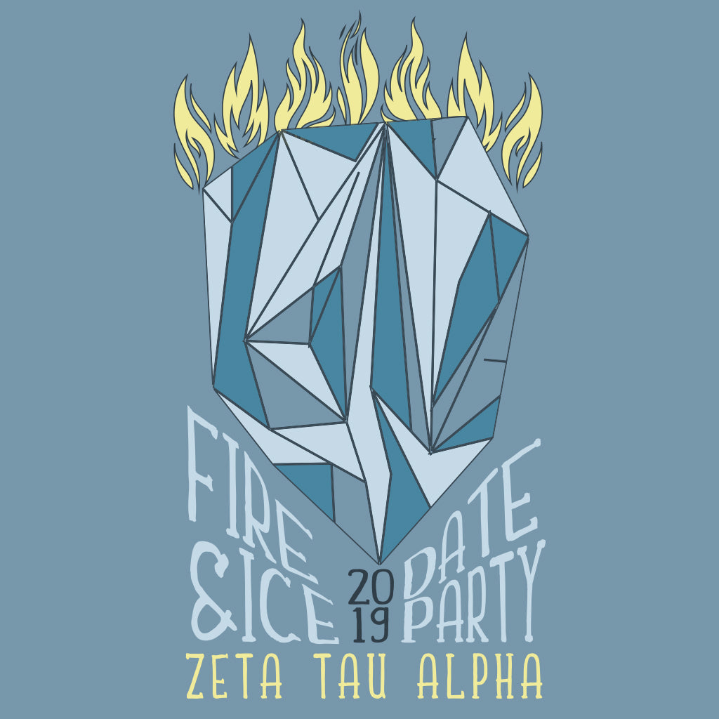 Zeta Tau Alpha Fire and Ice Date Party Design