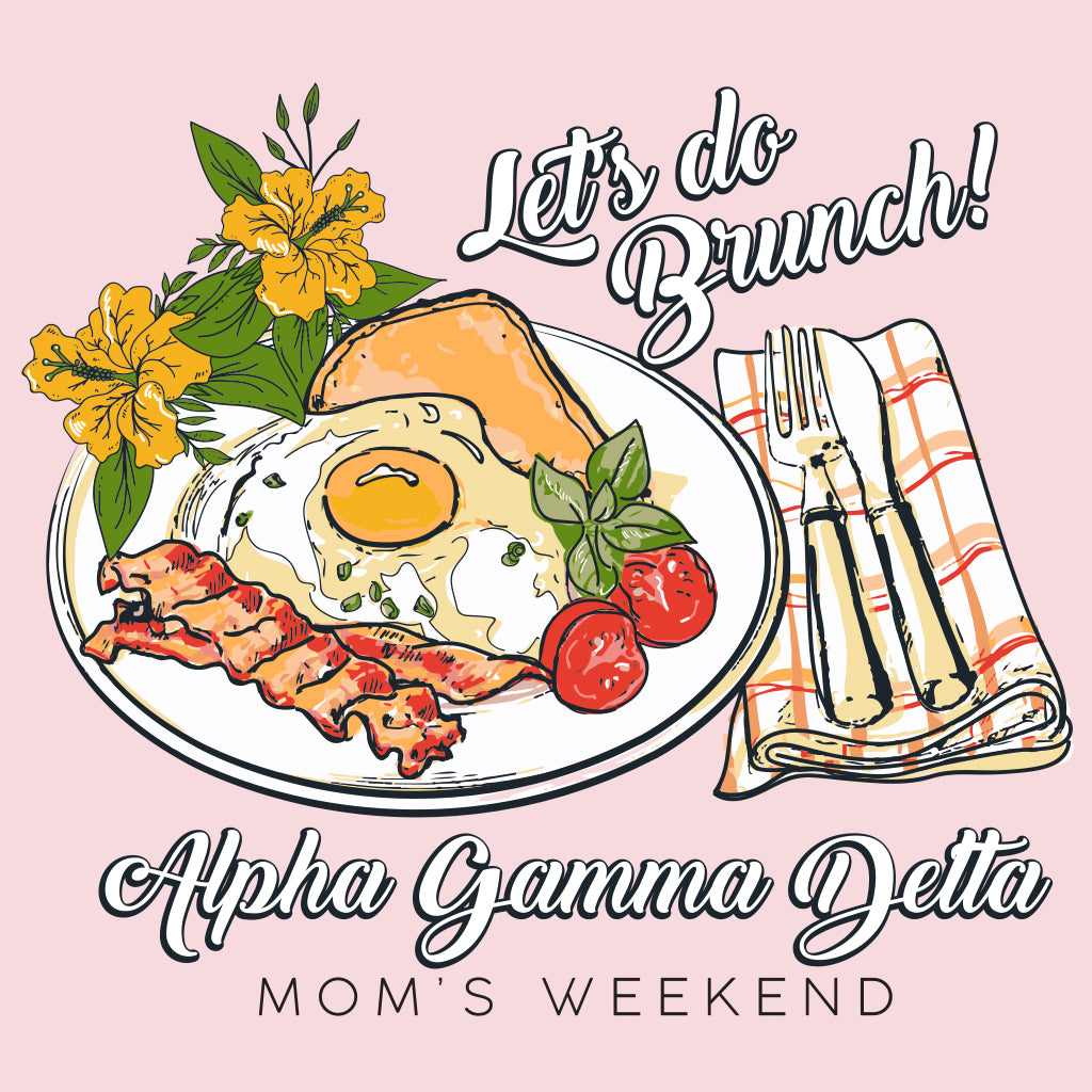 Alpha Gamma Delta "Let's Do Brunch" Mom's Weekend Design