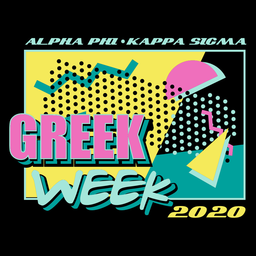 Retro Greek Week Throwback Design