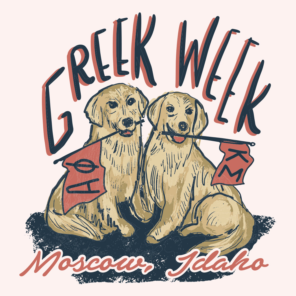 Golden Retriever Greek Week Design