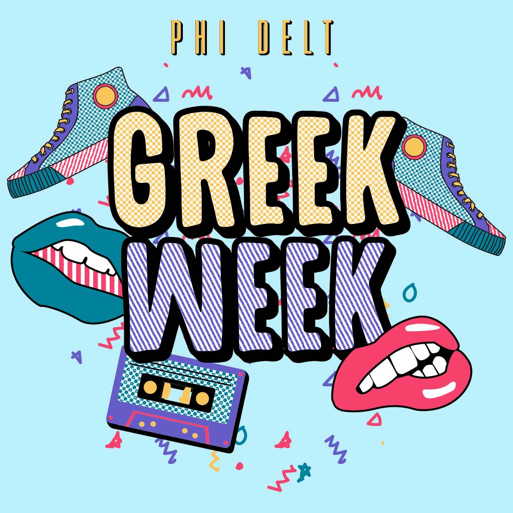 Phi Delta Theta Retro Greek Week Design