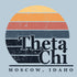 Theta Chi Retro Sunset & Surf Recruitment Design