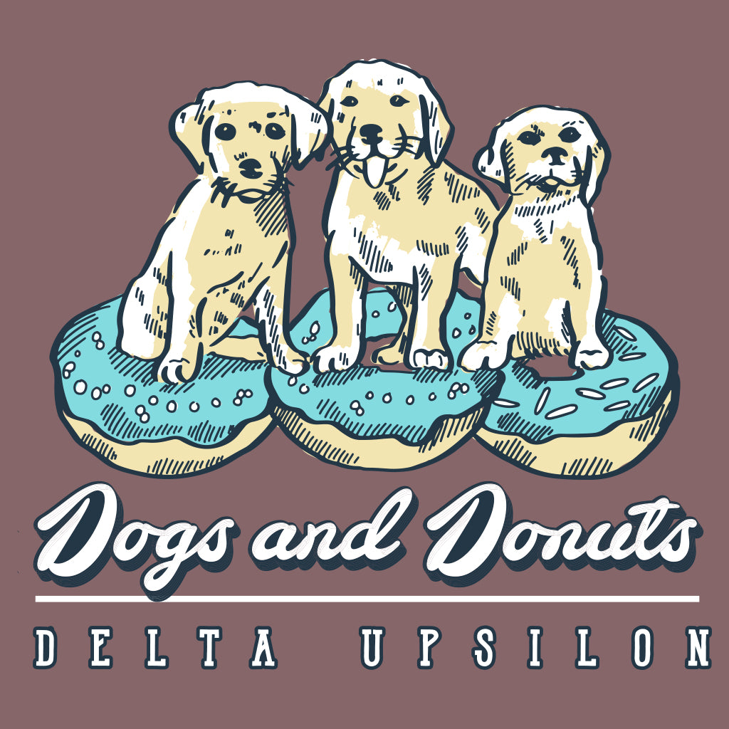 Delta Upsilon Dogs & Donuts Design
