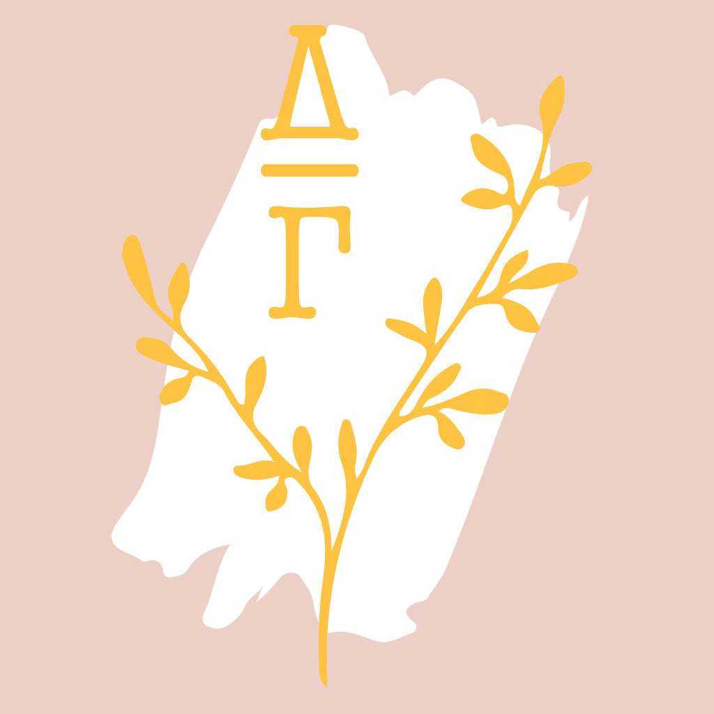Delta Gamma Minimal Floral Design