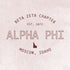 Alpha Phi Classic Text Design