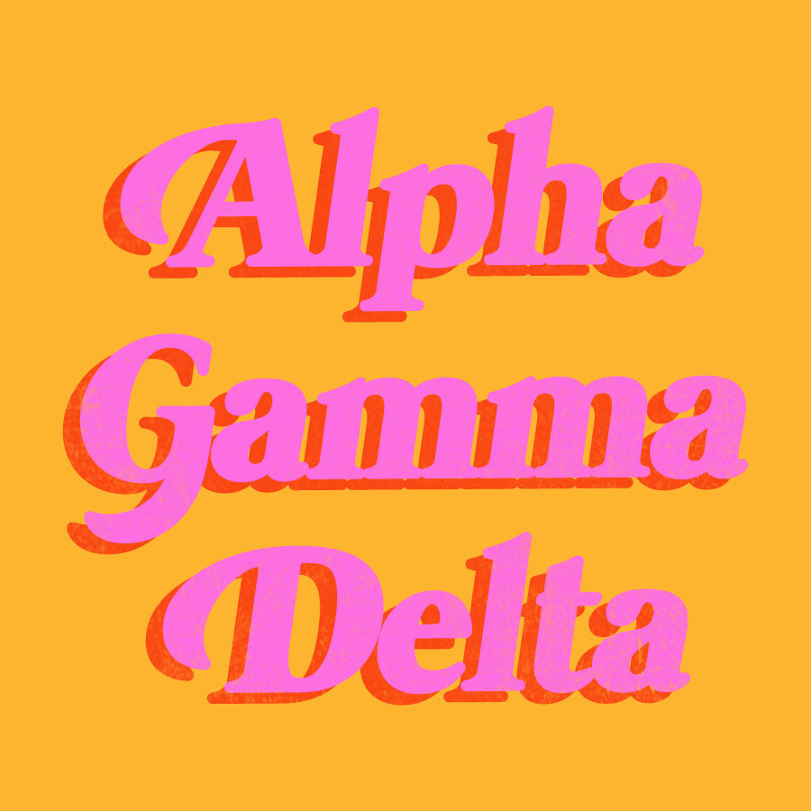 Alpha Gamma Delta Groovy PR Design