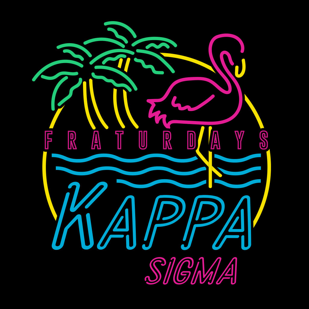 Kappa Sigma Neon Fraturday Design