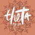 Theta Boho Bid Day Design
