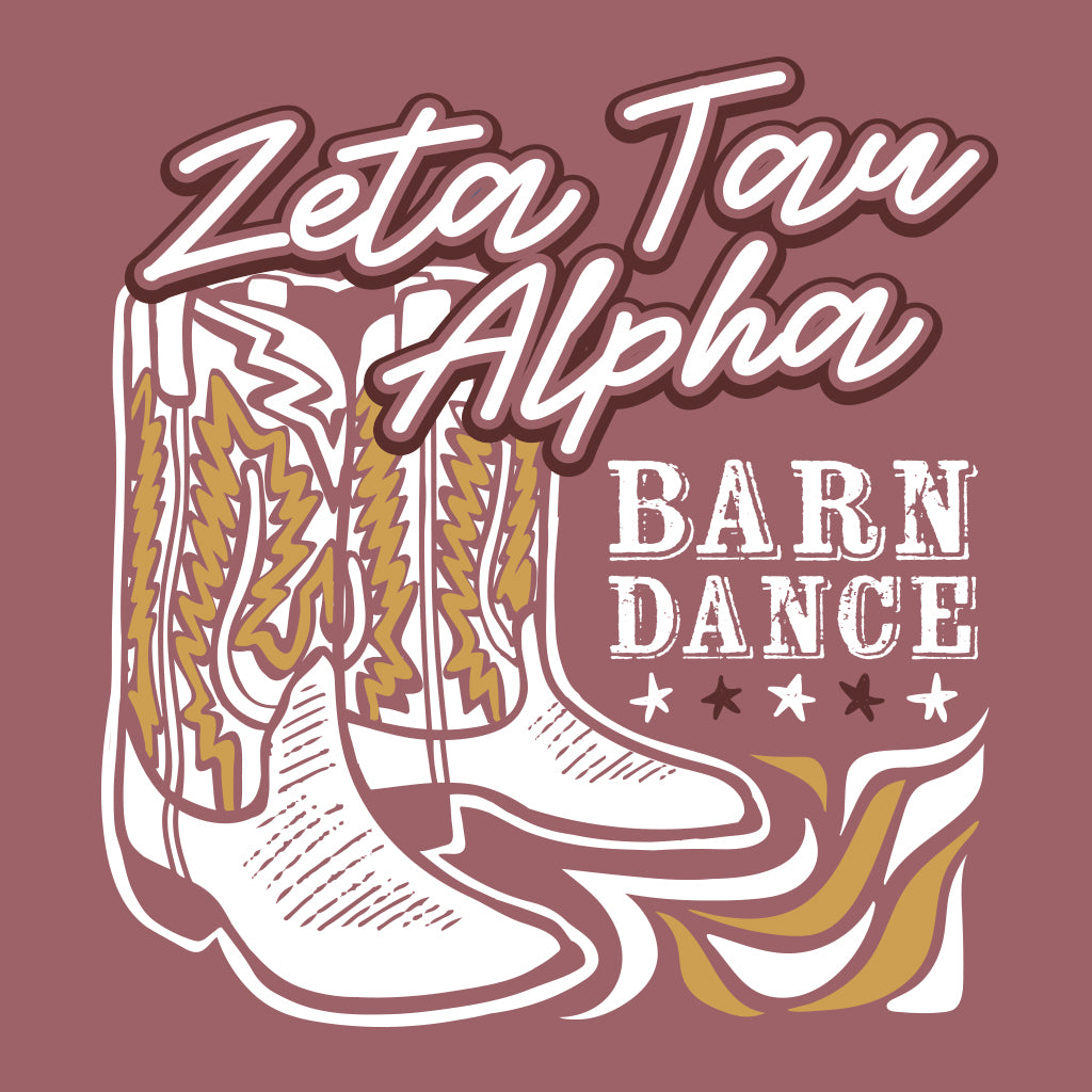 Zeta Tau Alpha Barn Dance Design