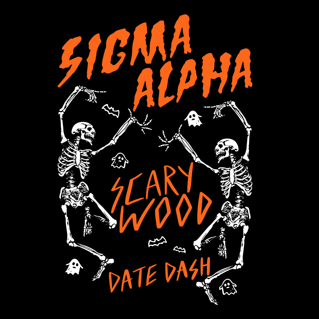 Sigma Alpha Skelly Date Dash Design