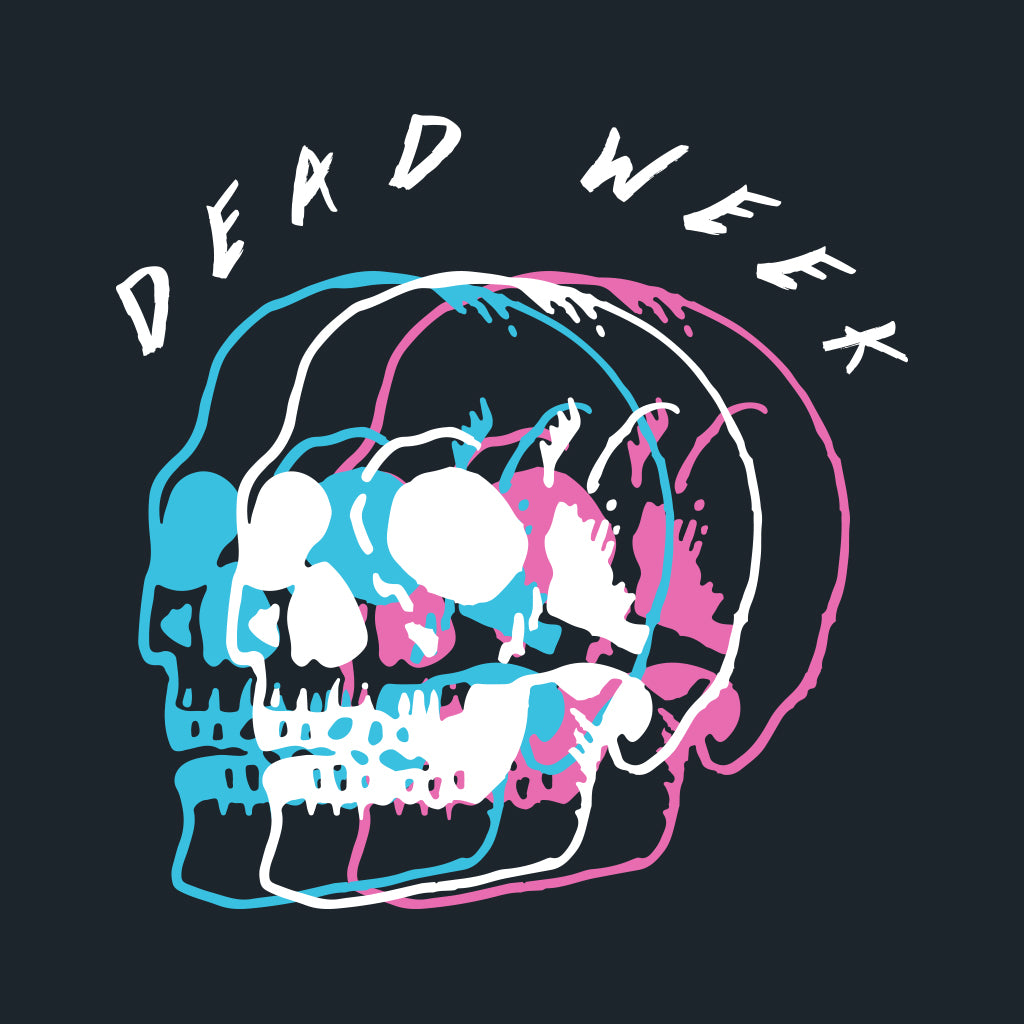 Trippy Dead Week Skull Design
