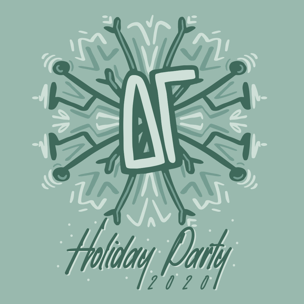 Snowflake Holiday Party Design