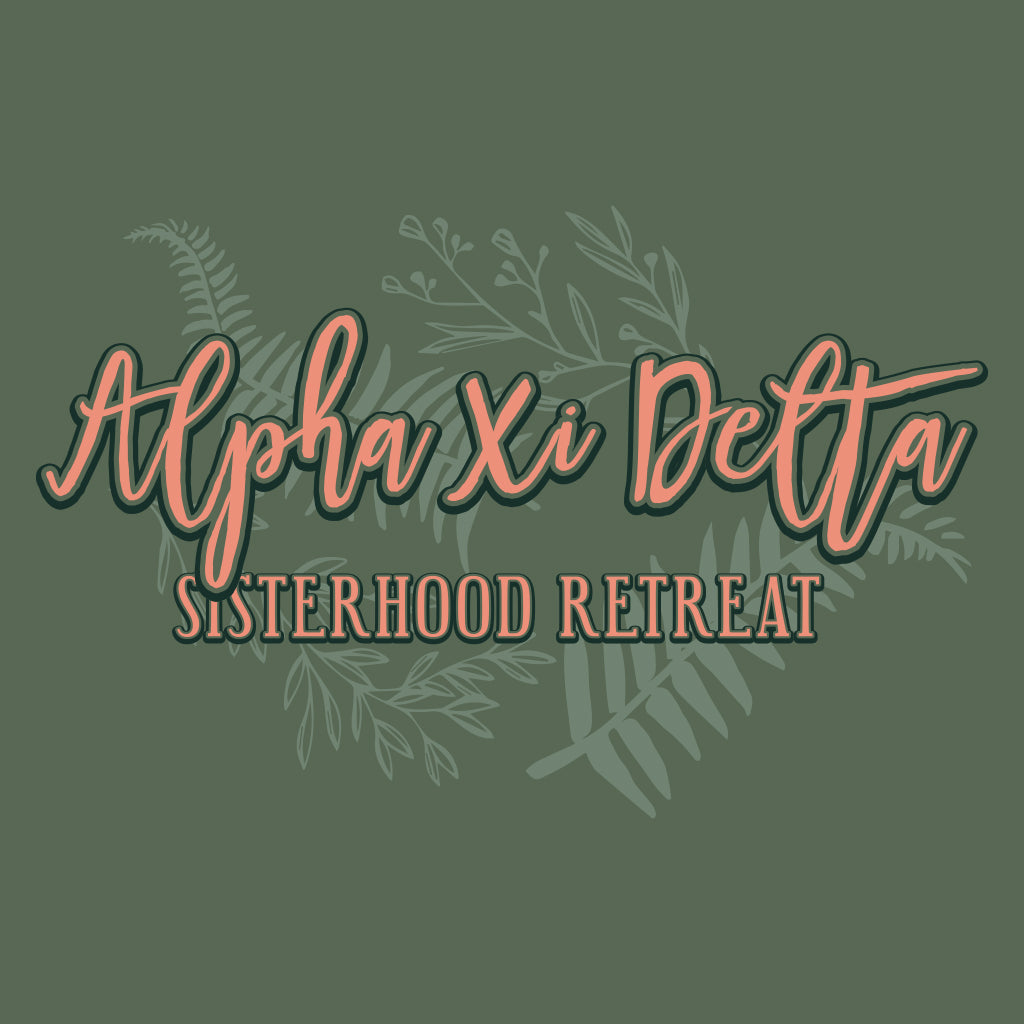 Alpha Xi Delta Greenery Design