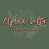 Alpha Xi Delta Greenery Design
