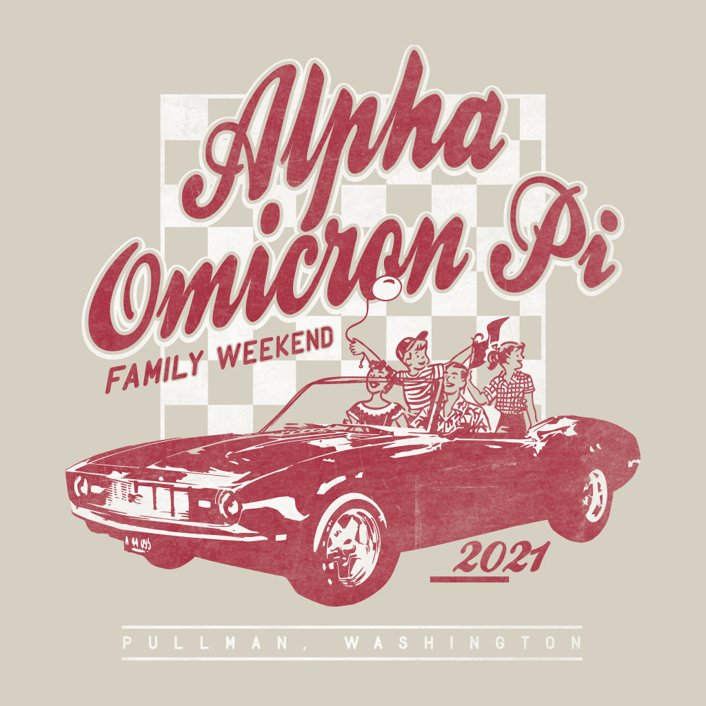 Retro Checkered Family Weekend
