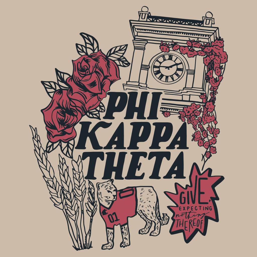 Phi Kappa Theta Doodle Collage Design