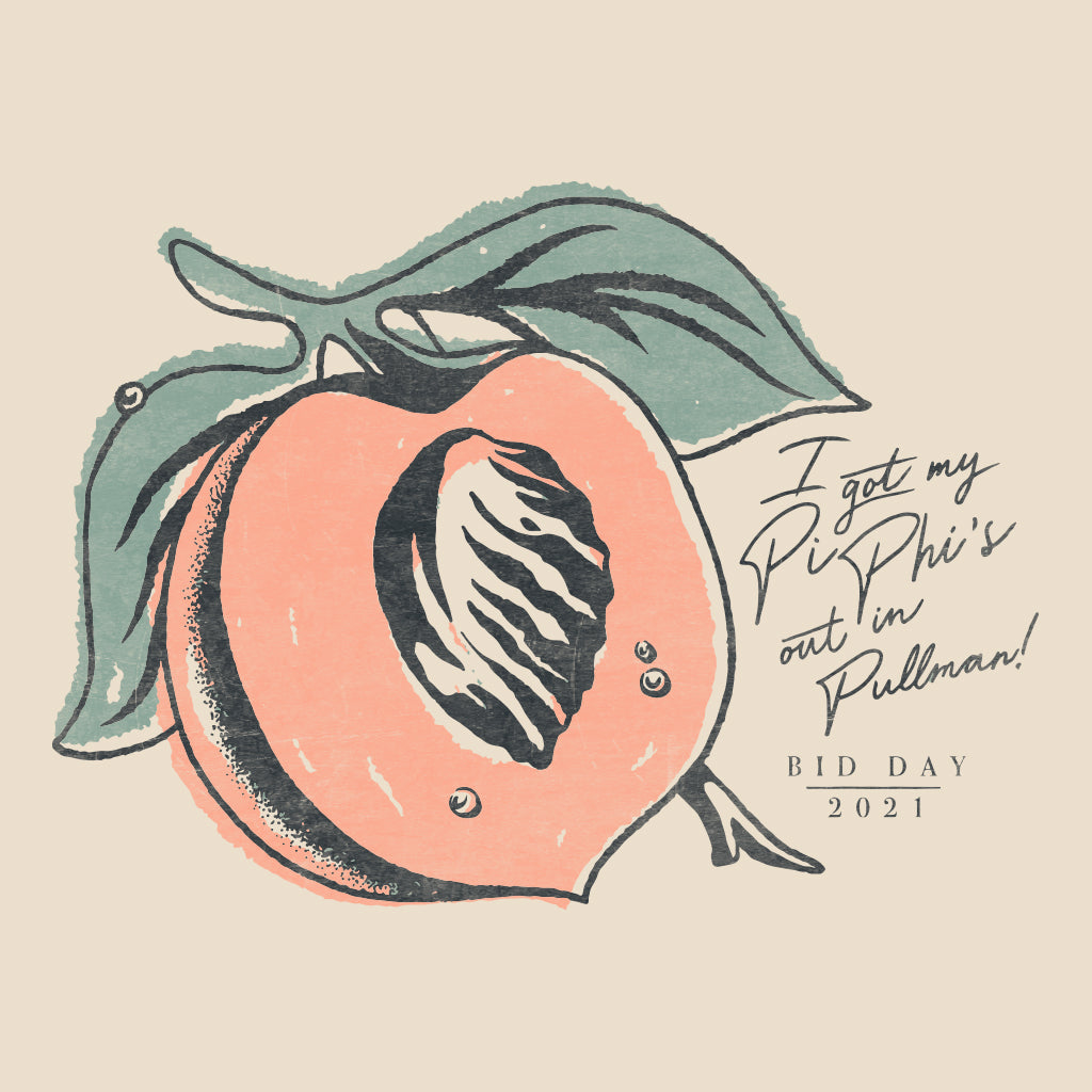 Pi Phi's Peaches Design