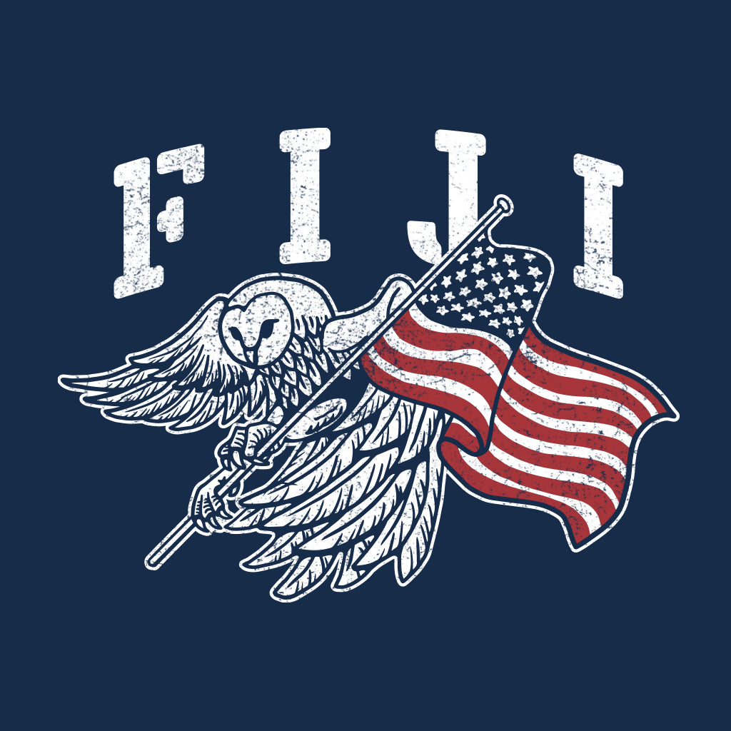 FIJI Patriotic Owl Design